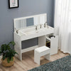 Dressing Table Set Cushioned Stool Flip-up Mirror Cabinet Office Desk Bedroom UK