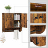 Vintage Bathroom Kitchen Wall Cabinet Cupboard Toilet Medicine Storage Towel Bar