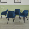 2 Pcs Dining Chairs Armchair PU / Velvet Kitchen Dining Room Restaurant Office