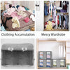 4x Large Clothes Storage Bags Zipped Organizer Underbed Wardrobe Cube Closet Box
