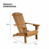 Adirondack Outdoor Garden Folding Acacia Hardwood Wooden Chair