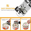 Stainless Steel Can Opener Non Slip Heavy Duty Tin Easy Comfy Grip Kitchen