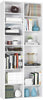 Tall Bookcase CD DVD Storage Tower Rack 18 Cubes Bookshelf with Adjustable Shelf