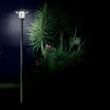 2 x 1.5m Solar Power Outdoor Black Security LED Lamp Post | Garden Path Driveway