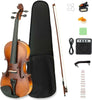 New 4/4 EQ Electric Violin Full Set with Amp Bow Rosin Shoulder Rest Tuner Case