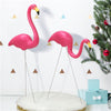 2Pcs Flamingo Garden Ornaments Patio Decor Figurine Lawn Pond Outdoor Sculpture