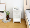 Mdf Bedside Table with Drawer and Shelf Cabinet Storage Unit - 28 x 31 x 45cm