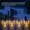 4x Bright Outdoor Led Solar Powered Wall Lights Door Fence Garden Pathway lamp