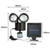 22 LED Head Solar Spot Motion Sensor Outdoor Security Detector Floodlight Lamp