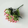 36 Heads Artificial Silk Flowers Bunch Wedding Home Grave Outdoor Bouquet UK