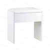 Modern Dressing Table+Stool w/ Drawer&Sliding Mirror Makeup Desk White Bedroom