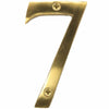 Securit Large Solid Brass Door Numbers 3"/75 mm Polished House Flat Apartment