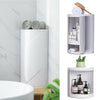 Wall Mounted / Floor Stand Bathroom Cabinet Shelf Rack Unit Storage Corner Shelf