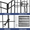 8 Panels Pet Dog Play Pen Puppy Rabbit Playpen Detachable Cage Fence Kennel