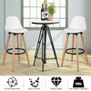 2x Breakfast Bar Stool High Chair PU Leather Kitchen Chrome w/Footrest Home Shop