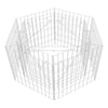 Patio Hexagonal Gabion Raised Bed 100x90x50 cm