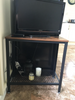 Industrial Side Table Vintage Sofa End Rustic Metal Coffee Small Console Unit