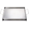 23.5"x16" Flat Top Griddle Stainless Steel BBQ Gas Grill 2 Burners Silver