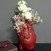Small Anatomical Heart Vase Resin Flower Pot Table Top Ornament Gift Art Decor