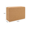 2 x Cork Yoga Blocks/Bricks For Alignment - Natural & Eco-Friendly - Free UK New