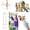 5 Rung Kids Rope Ladder Swing for Outdoor Tree House & Children's Climbing Frame