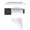 Wall Mounted Matt Black Bathroom Square Toilet Roll Paper Holder Rack Accessory