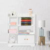 Storage Cabinet Bookcase Bookshelf Doors Shelving Display Unit Small Organiser