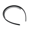 Neutral Black Spiral Wave Hair Band Toothed Headband Sports Women Men