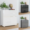 UKING Sideboard High Gloss Cabinet Cupboard Storage Chipboard With Drawer & Door