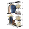 Heavy Duty Clothes Rail Rack Garment Hanging Display Stands Shoe Storage Shelfs