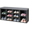 Wooden Shoe Rack Bench Shoe Storage Cabinet Organizer Stand with Seat Cushion