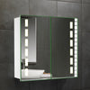 Double Side Bathroom Illuminated LED Mirror Cabinet with Shaver Socket Bluetooth