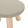 Small Stool Footstool Table Side Kid Stool Bench Chair Padded Top Wooden Legs