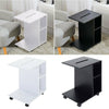 Mobile Sofa Side End Coffee C Shaped Table Laptop Stand Rolling Castors Storage