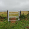 4ft Galvanised Steel Field Farm Entrance 7 Bar Equestrian Entrance Security Gate