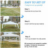 3X3M GARDEN PARTY TENT GAZEBO MARQUEE WATERPROOF SHELTER SHADE WEDDING CANOPY UK