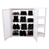 4 Tiers Shoe Rack Storage Cabinet Shelf Display Stand Organiser Unit Cupboard UK