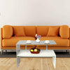 2 Tier Wooden Coffee Table with Storage Shelf Sofa Side End Desk Living Room