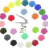 For KAM Snaps 360packs T5 Plastic Buttons 24 Colours Poppers Fastener + Pliers