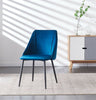 2Pcs Velvet Dining Chairs Living Room Luxury Chairs Morden Counter Chairs UK