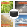 97cm Waterproof Fire Pit Cover BBQ Grill Patio 420PU UV Firepit Dust Protector