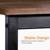 Retro L-shaped Computer Desk Corner PC Table Workstation w/ Shelves Home