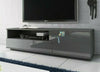 Modern GREY GLOSS FRONT TV Cabinet Stand Media Entertainment Unit 138cm