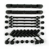 Double Rail Clothes Hanging Display Stand Shoes Rack With Wheels Adjustable UK