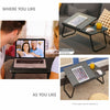 Laptop Table Folding Desk Stand Bed Tray Sofa Computer Study Portable Adjustable