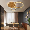 Modern Round 3/5 Ring LED Ceiling Light Pendant Lamp Chandelier Lights Bedroom
