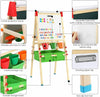Kids Easel Wooden 2in 1 Blackboard Whiteboard White Drawing Writing Chalk Board