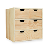 Mini Wooden Six Drawer Chest Craft & Sewing Storage Jewellery Box Pukkr
