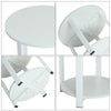 Bedside Table Cabinet Small Side End Table Nightstand Storage Shelf Organizer