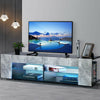57'' High Gloss TV Stand Unit Cabinet LED Entertainment Media Storage Sideboard